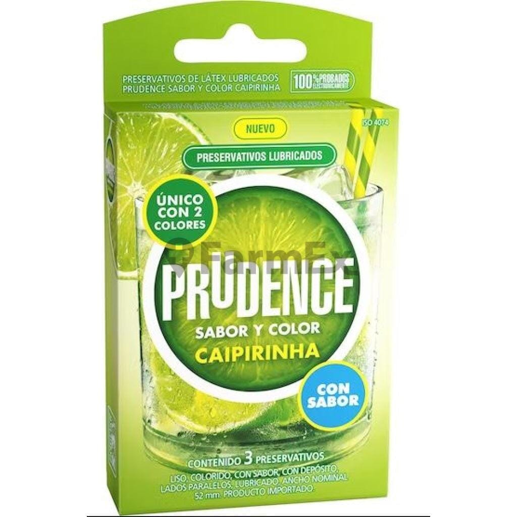 Preservativos Prudence "Caipirinha" x 3 unidades Farmex-Pluxee-Persistente